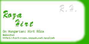 roza hirt business card